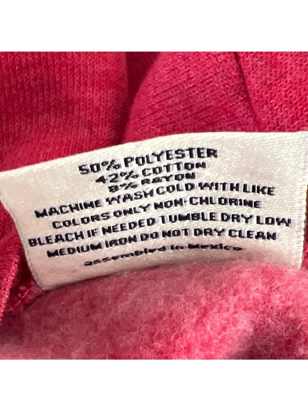 OAT COLLECTIVE Merry Holiday Fleece Lined Sweatshirt in Washed Red Sz M NWOT - Picture 5 of 5